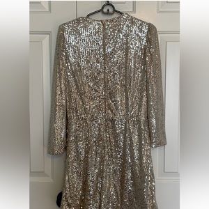 Champagne sequin h and m romper
